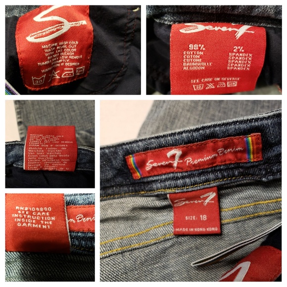 Seven 7 Premium Denim Jeans Size 18 - Picture 6 of 8